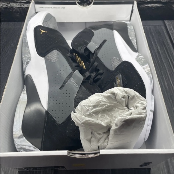 Jordan Zion 2 TB Basketball Mens Size 11.5 Black Metallic Gold “Fits Small” - Picture 12 of 13